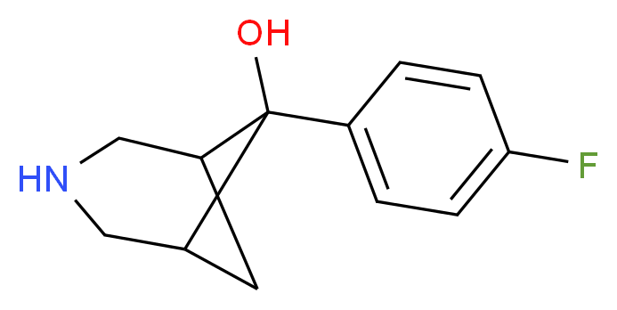 6-(4-fluorophenyl)-3-azabicyclo[3.1.1]heptan-6-ol_Molecular_structure_CAS_)
