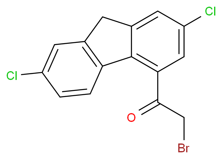 2,7-Dichlorofluorenyl Bromomethyl Ketone_Molecular_structure_CAS_53221-22-0)