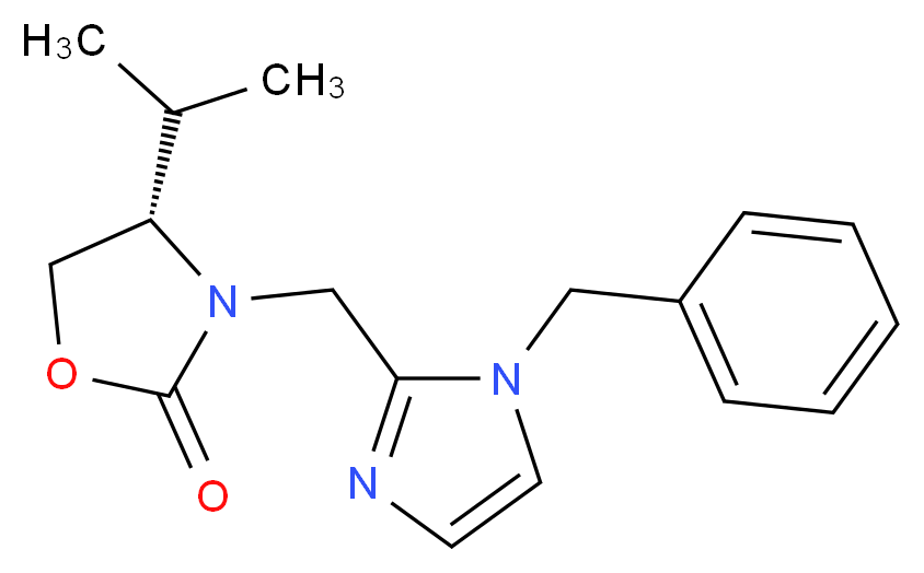 (4S)-3-[(1-benzyl-1H-imidazol-2-yl)methyl]-4-isopropyl-1,3-oxazolidin-2-one_Molecular_structure_CAS_)