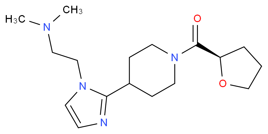 N,N-dimethyl-2-(2-{1-[(2R)-tetrahydro-2-furanylcarbonyl]-4-piperidinyl}-1H-imidazol-1-yl)ethanamine_Molecular_structure_CAS_)