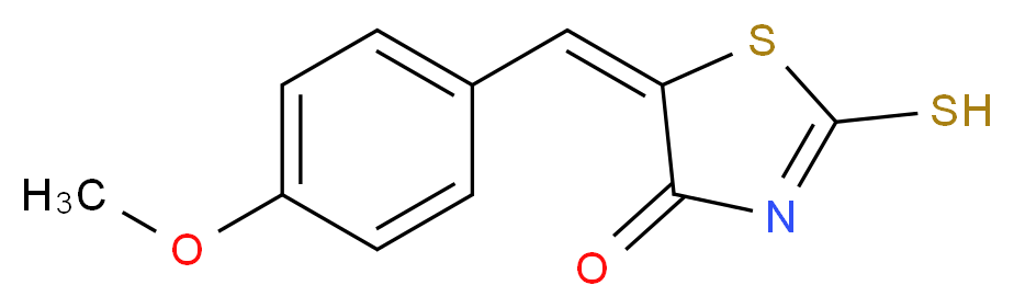 (5E)-2-Mercapto-5-(4-methoxybenzylidene)-1,3-thiazol-4(5H)-one_Molecular_structure_CAS_81154-16-7)