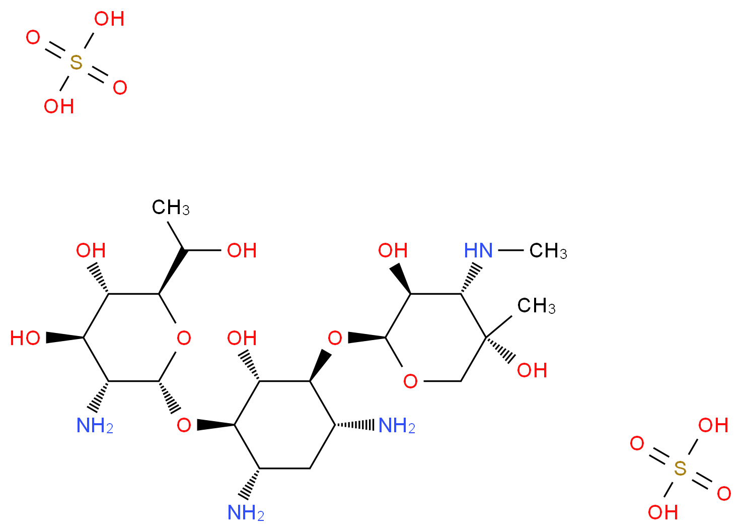 G 418 disulfate salt_Molecular_structure_CAS_108321-42-2)