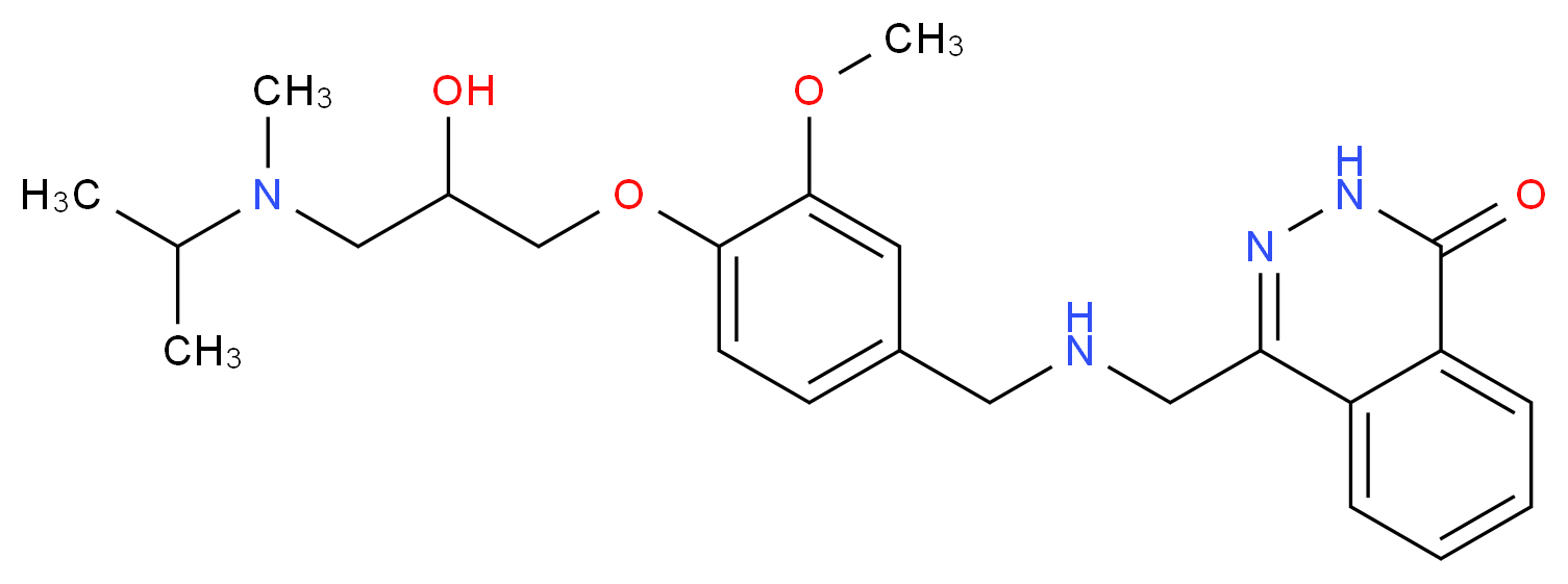 4-{[(4-{2-hydroxy-3-[isopropyl(methyl)amino]propoxy}-3-methoxybenzyl)amino]methyl}-1(2H)-phthalazinone_Molecular_structure_CAS_)