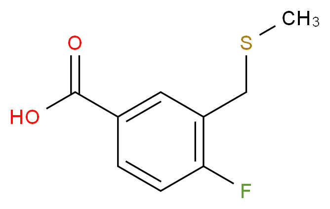 4-fluoro-3-[(methylsulfanyl)methyl]benzoic acid_Molecular_structure_CAS_)