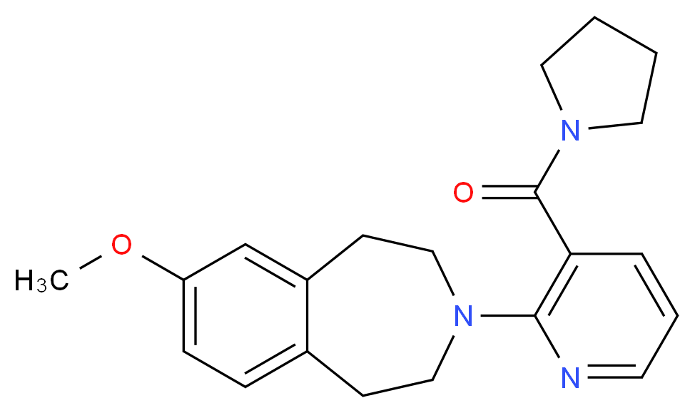 7-methoxy-3-[3-(pyrrolidin-1-ylcarbonyl)pyridin-2-yl]-2,3,4,5-tetrahydro-1H-3-benzazepine_Molecular_structure_CAS_)