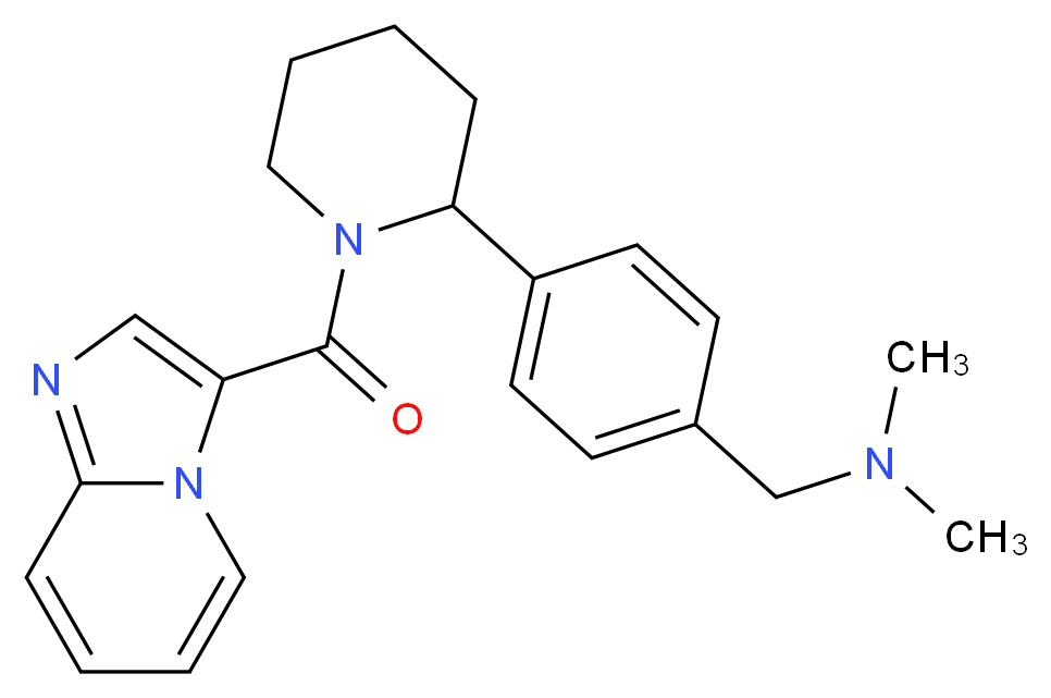 1-{4-[1-(imidazo[1,2-a]pyridin-3-ylcarbonyl)-2-piperidinyl]phenyl}-N,N-dimethylmethanamine_Molecular_structure_CAS_)