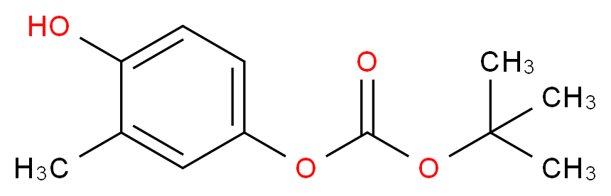 4-[(tert-Butoxycarbonyl)oxy]-2-methylphenol_Molecular_structure_CAS_457634-20-7)