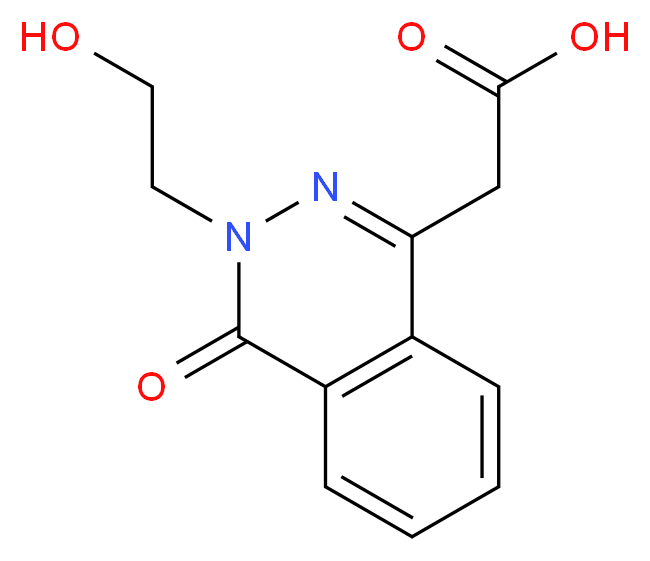 [3-(2-hydroxyethyl)-4-oxo-3,4-dihydrophthalazin-1-yl]acetic acid_Molecular_structure_CAS_)