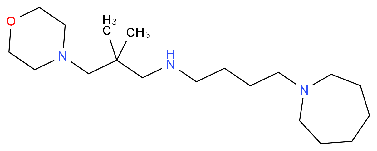 4-(1-azepanyl)-N-[2,2-dimethyl-3-(4-morpholinyl)propyl]-1-butanamine_Molecular_structure_CAS_)
