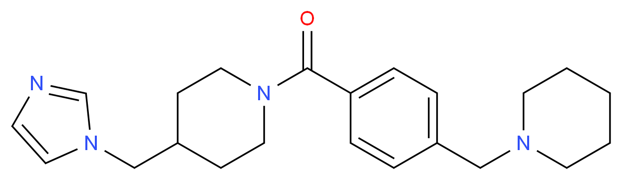 4-(1H-imidazol-1-ylmethyl)-1-[4-(1-piperidinylmethyl)benzoyl]piperidine_Molecular_structure_CAS_)