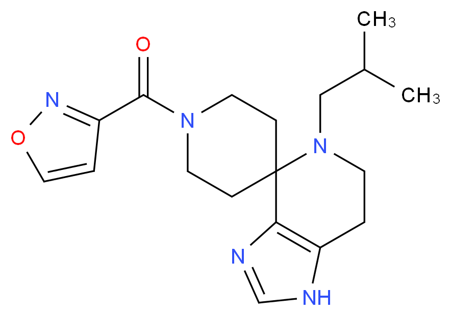 5-isobutyl-1'-(isoxazol-3-ylcarbonyl)-1,5,6,7-tetrahydrospiro[imidazo[4,5-c]pyridine-4,4'-piperidine]_Molecular_structure_CAS_)