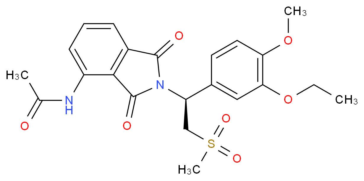 Apremilast (CC-10004)
Apremilast (CC-10004)_Molecular_structure_CAS_608141-41-9)