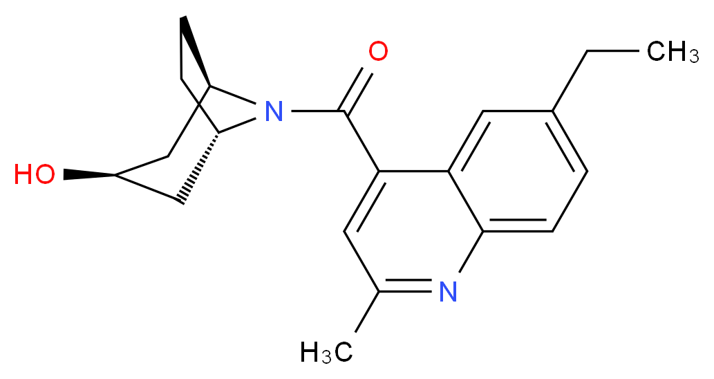 (3-endo)-8-[(6-ethyl-2-methylquinolin-4-yl)carbonyl]-8-azabicyclo[3.2.1]octan-3-ol_Molecular_structure_CAS_)