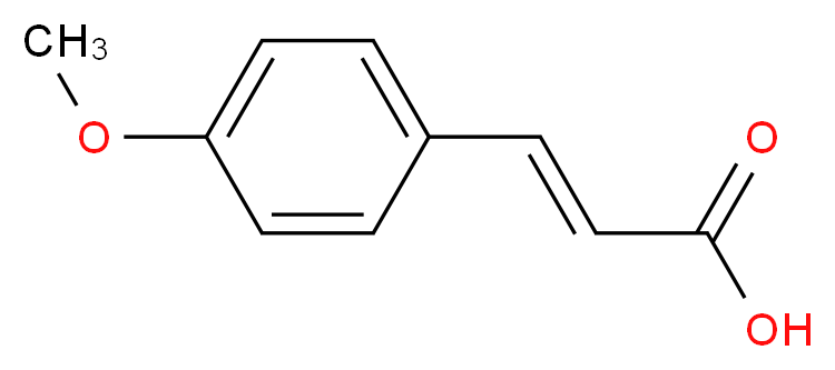 (E)-3-(4-Methoxyphenyl)-2-propenoic acid_Molecular_structure_CAS_)