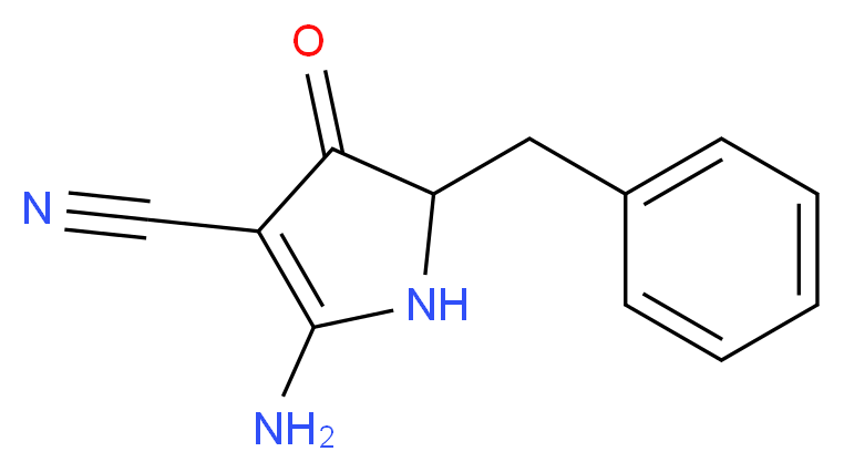 2-amino-5-benzyl-4-oxo-4,5-dihydro-1H-pyrrole-3-carbonitrile_Molecular_structure_CAS_)