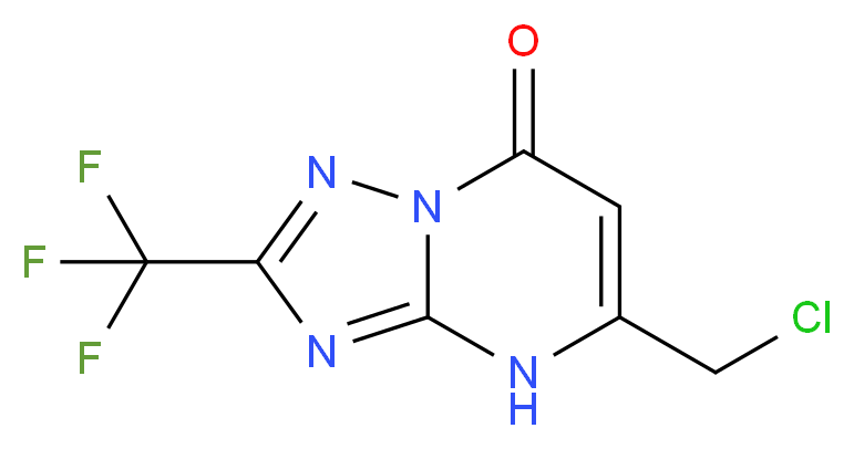 5-(chloromethyl)-2-(trifluoromethyl)-4H,7H-[1,2,4]triazolo[1,5-a]pyrimidin-7-one_Molecular_structure_CAS_)