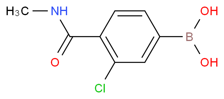 3-CHLORO-4-(N-METHYLCARBAMOYL)BENZENEBORONIC ACID_Molecular_structure_CAS_850589-39-8)