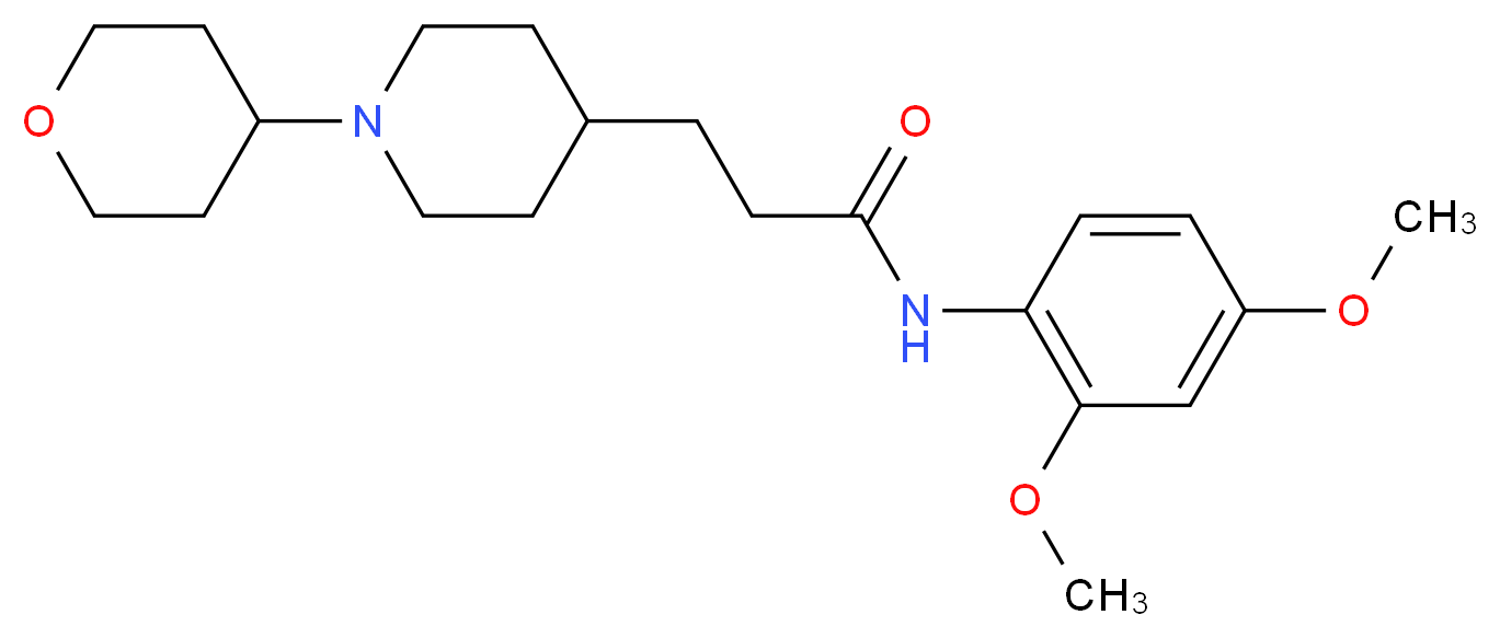 N-(2,4-dimethoxyphenyl)-3-[1-(tetrahydro-2H-pyran-4-yl)-4-piperidinyl]propanamide_Molecular_structure_CAS_)