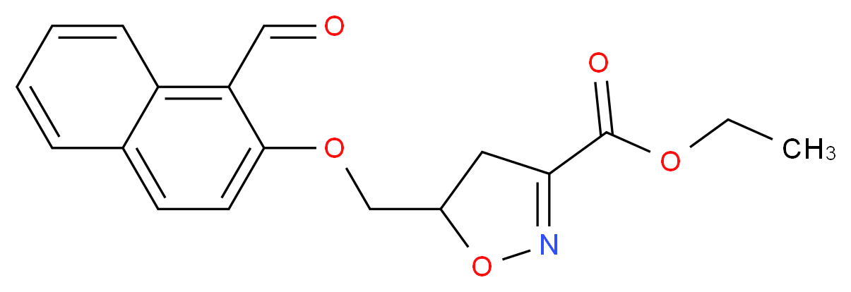 Ethyl 5-{[(1-formyl-2-naphthyl)oxy]methyl}-4,5-dihydro-3-isoxazolecarboxylate_Molecular_structure_CAS_)