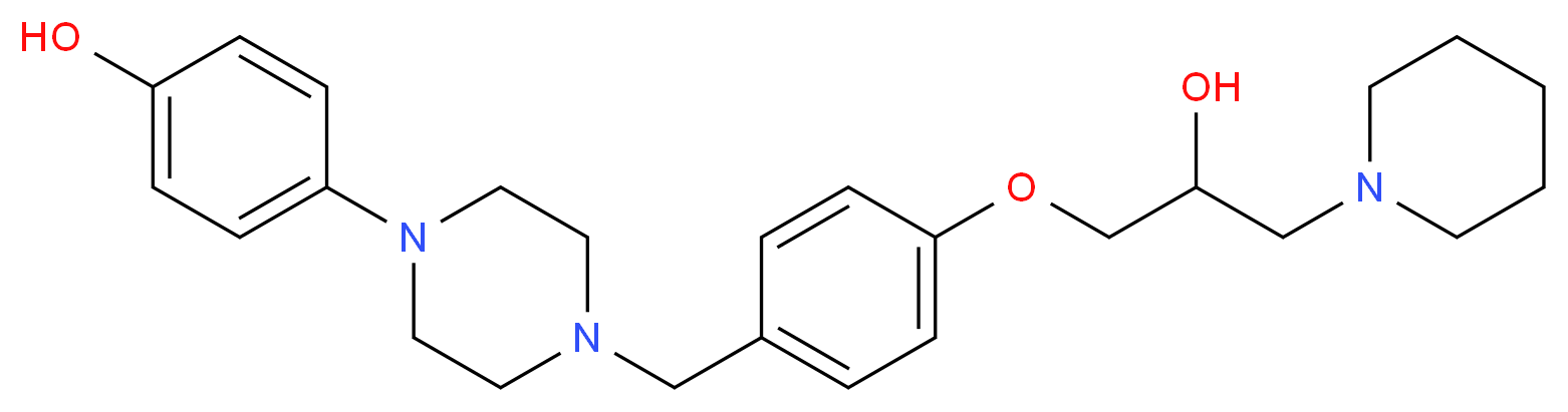 4-(4-{4-[2-hydroxy-3-(1-piperidinyl)propoxy]benzyl}-1-piperazinyl)phenol_Molecular_structure_CAS_)