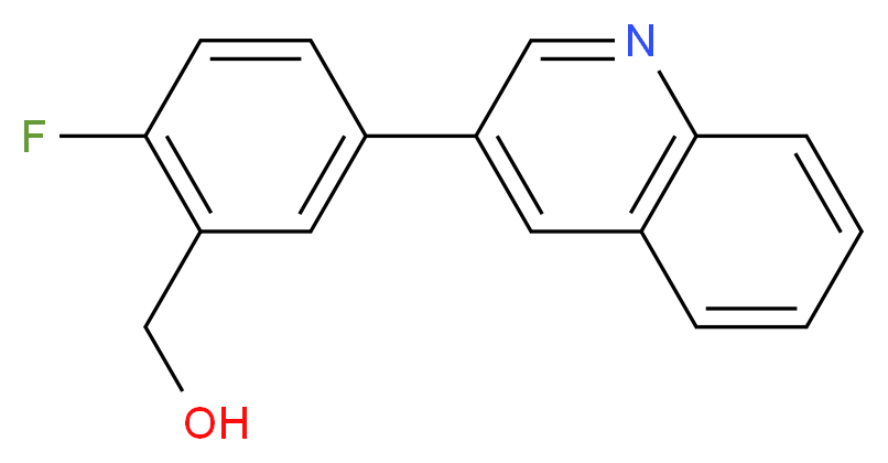(2-fluoro-5-quinolin-3-ylphenyl)methanol_Molecular_structure_CAS_)