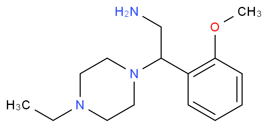 2-(4-Ethyl-piperazin-1-yl)-2-(2-methoxy-phenyl)-ethylamine_Molecular_structure_CAS_)