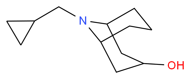 9-(cyclopropylmethyl)-9-azabicyclo[3.3.1]nonan-3-ol_Molecular_structure_CAS_)