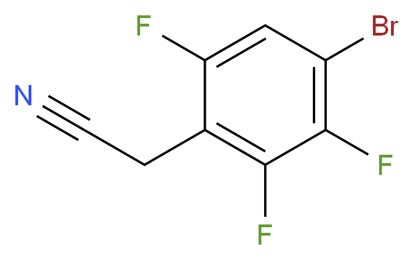 4-Bromo-2,3,6-trifluorophenylacetonitrile_Molecular_structure_CAS_)