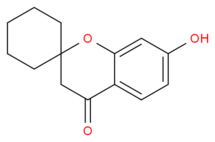 7-hydroxy-3,4-dihydrospiro[1-benzopyran-2,1'-cyclohexane]-4-one_Molecular_structure_CAS_)