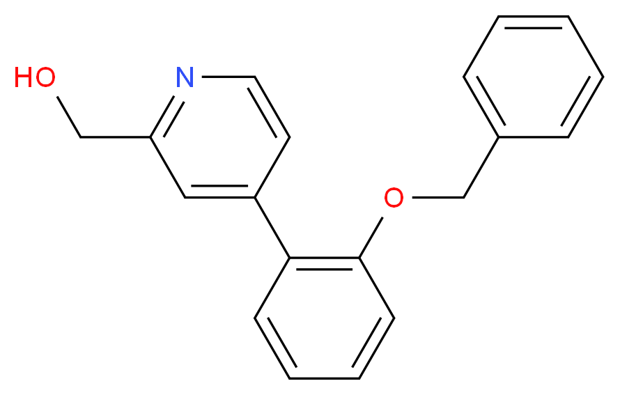 {4-[2-(benzyloxy)phenyl]pyridin-2-yl}methanol_Molecular_structure_CAS_)