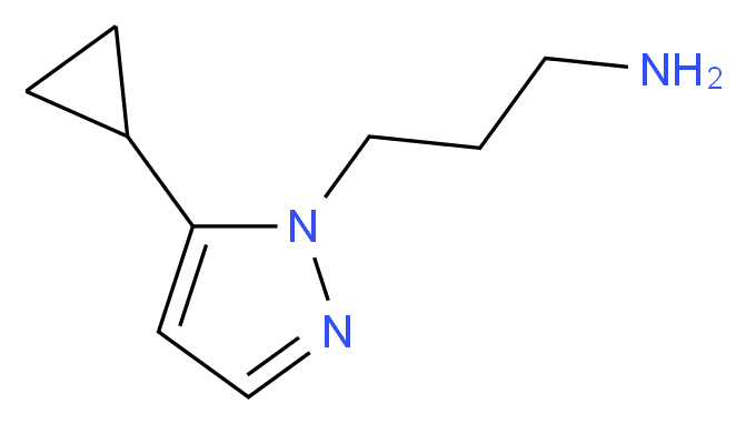 3-(5-cyclopropyl-1H-pyrazol-1-yl)-1-propanamine_Molecular_structure_CAS_1006469-86-8)