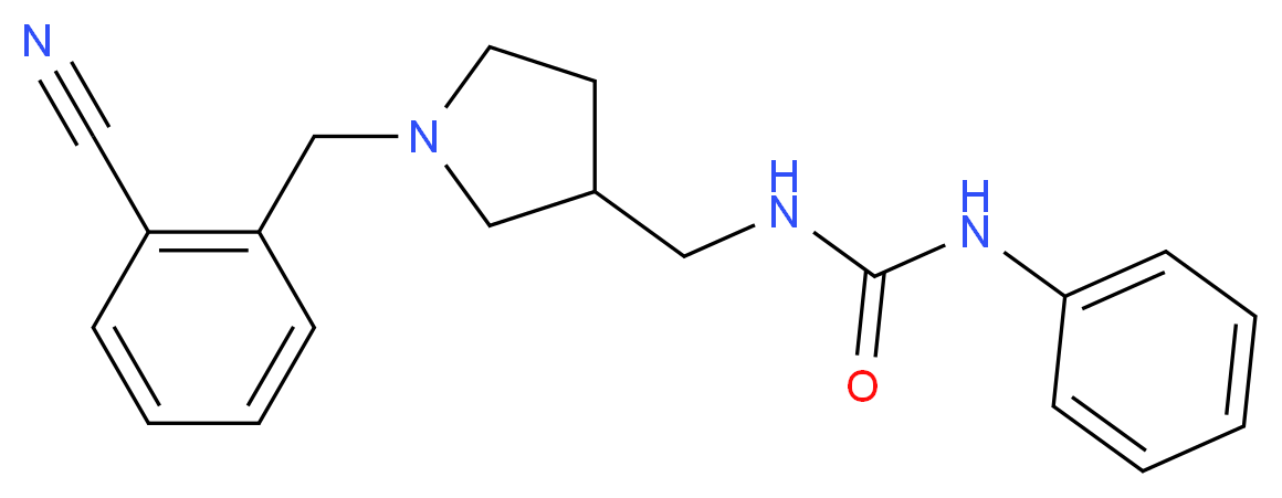 N-{[1-(2-cyanobenzyl)pyrrolidin-3-yl]methyl}-N'-phenylurea_Molecular_structure_CAS_)