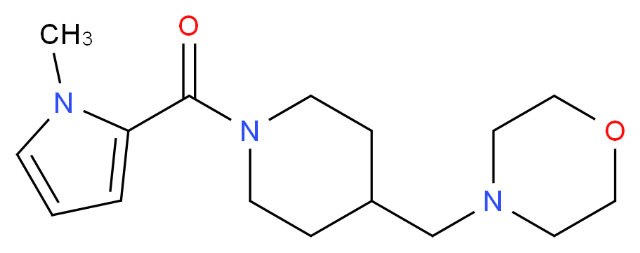 4-({1-[(1-methyl-1H-pyrrol-2-yl)carbonyl]-4-piperidinyl}methyl)morpholine_Molecular_structure_CAS_)