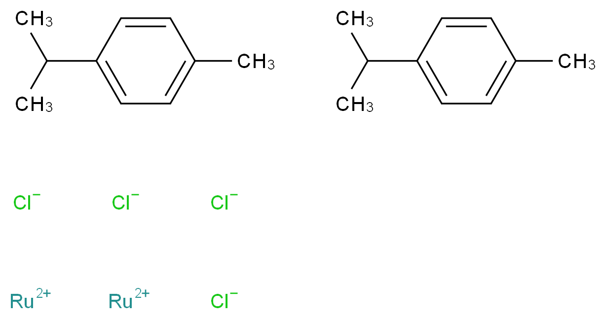 (Cymene)ruthenium dichloride dimer_Molecular_structure_CAS_52462-29-0)