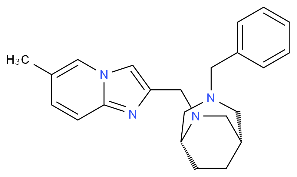 2-{[(1S*,5R*)-3-benzyl-3,6-diazabicyclo[3.2.2]non-6-yl]methyl}-6-methylimidazo[1,2-a]pyridine_Molecular_structure_CAS_)