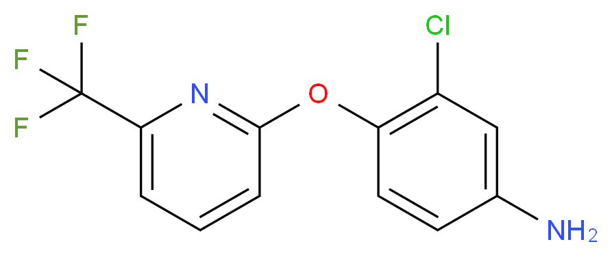3-Chloro-4-{[6-(trifluoromethyl)pyridin-2-yl]oxy}aniline_Molecular_structure_CAS_)