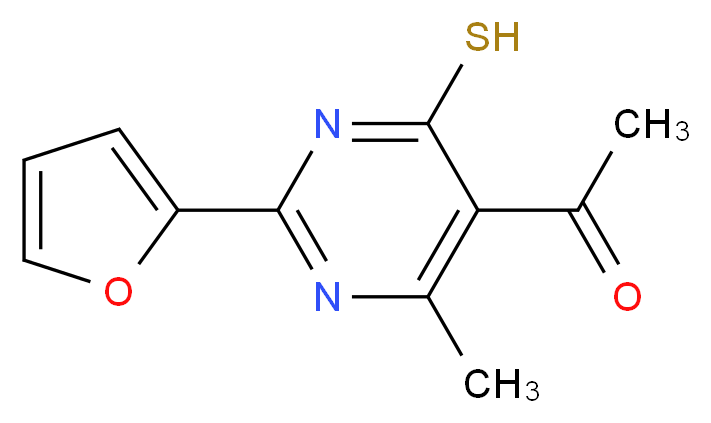 1-[2-(2-furyl)-4-mercapto-6-methylpyrimidin-5-yl]ethanone_Molecular_structure_CAS_13995-71-6)