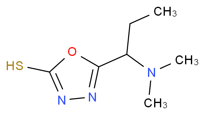 5-[1-(dimethylamino)propyl]-1,3,4-oxadiazole-2-thiol_Molecular_structure_CAS_)