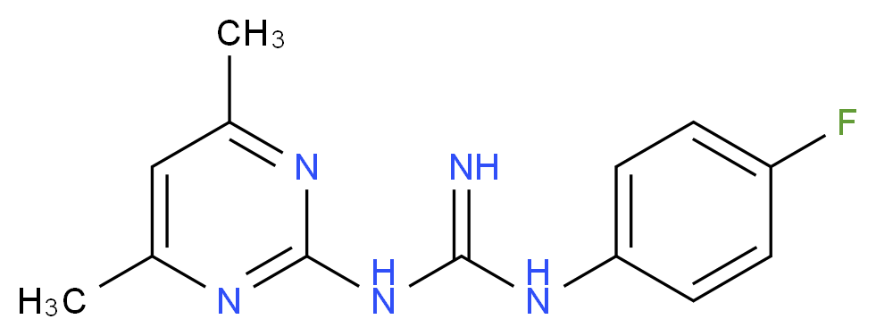 N-(4,6-Dimethylpyrimidin-2-yl)-N'-(4-fluorophenyl)guanidine_Molecular_structure_CAS_)