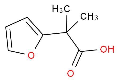 2-(2-Furyl)-2-methylpropanoic acid_Molecular_structure_CAS_)