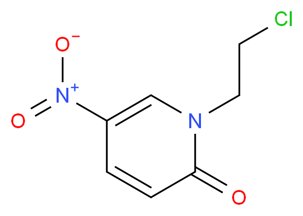 1-(2-chloroethyl)-5-nitro-1,2-dihydropyridin-2-one_Molecular_structure_CAS_)