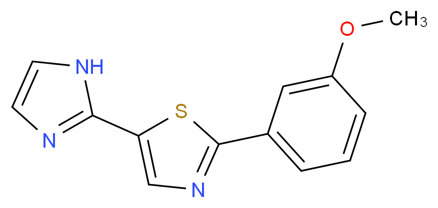 5-(1H-imidazol-2-yl)-2-(3-methoxyphenyl)-1,3-thiazole_Molecular_structure_CAS_)