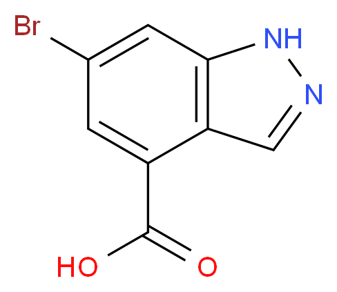 6-Bromo-1H-indazole-4-carboxylic acid_Molecular_structure_CAS_885523-08-0)