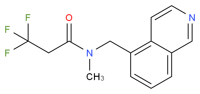 3,3,3-trifluoro-N-(5-isoquinolinylmethyl)-N-methylpropanamide_Molecular_structure_CAS_)