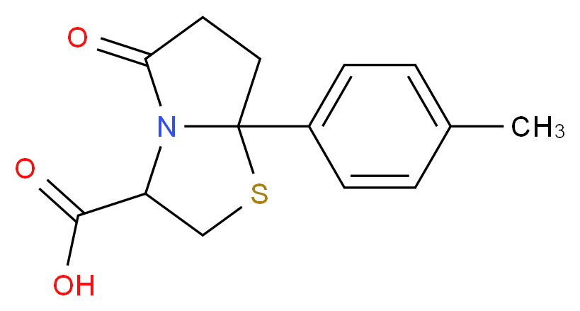 7a-(4-methylphenyl)-5-oxohexahydropyrrolo[2,1-b][1,3]thiazole-3-carboxylic acid_Molecular_structure_CAS_)