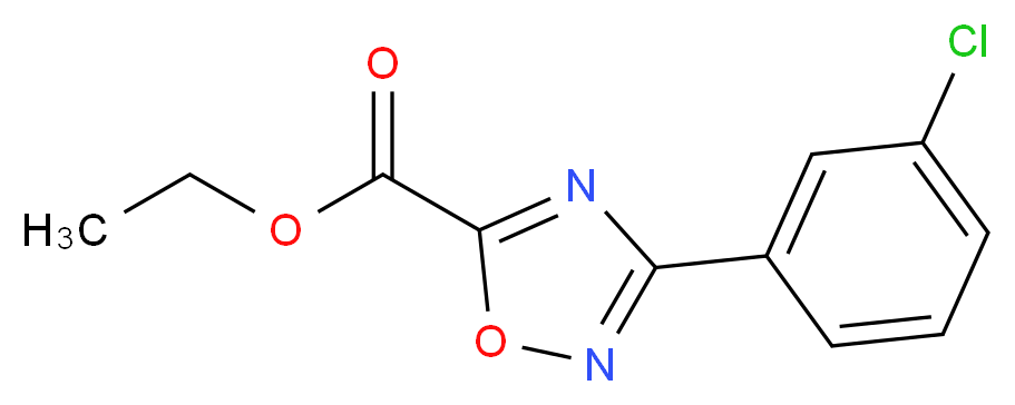 Ethyl 3-(3-chlorophenyl)-[1,2,4]oxadiazole-5-carboxylate_Molecular_structure_CAS_478030-49-8)