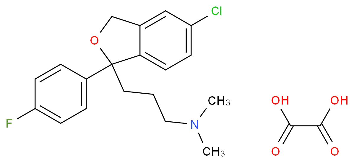 5-Chlorodescyano Citalopram Oxalate_Molecular_structure_CAS_64169-46-6)