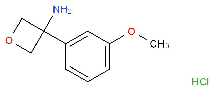 3-Amino-3-(3-methoxyphenyl)oxetane hydrochloride_Molecular_structure_CAS_)