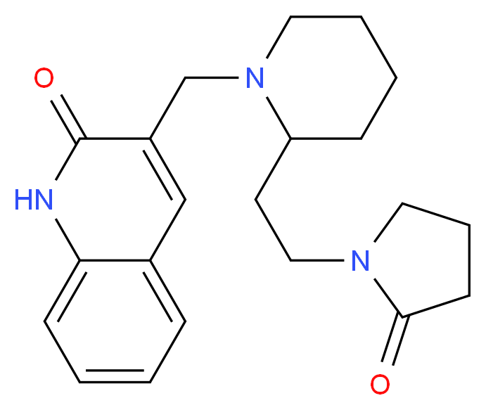 3-({2-[2-(2-oxopyrrolidin-1-yl)ethyl]piperidin-1-yl}methyl)quinolin-2(1H)-one_Molecular_structure_CAS_)