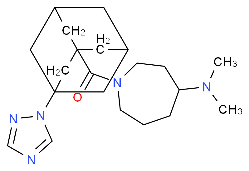 N,N-dimethyl-1-{[3-(1H-1,2,4-triazol-1-yl)-1-adamantyl]carbonyl}-4-azepanamine_Molecular_structure_CAS_)